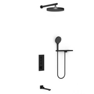 Душевая встройка Vincea Inspire с изливом Черный матовый