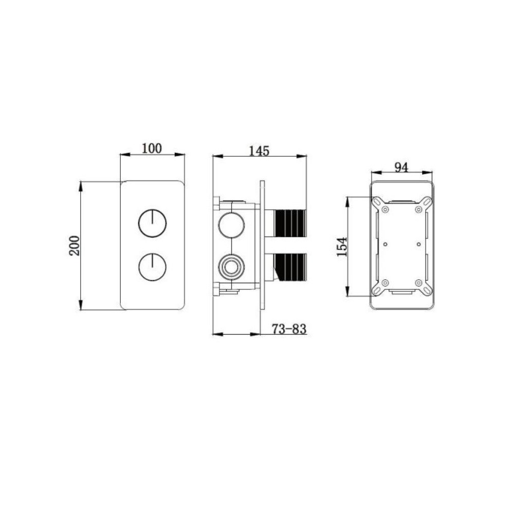 Душевая встройка Vincea Domus с изливом Вороненая сталь — изображение 4