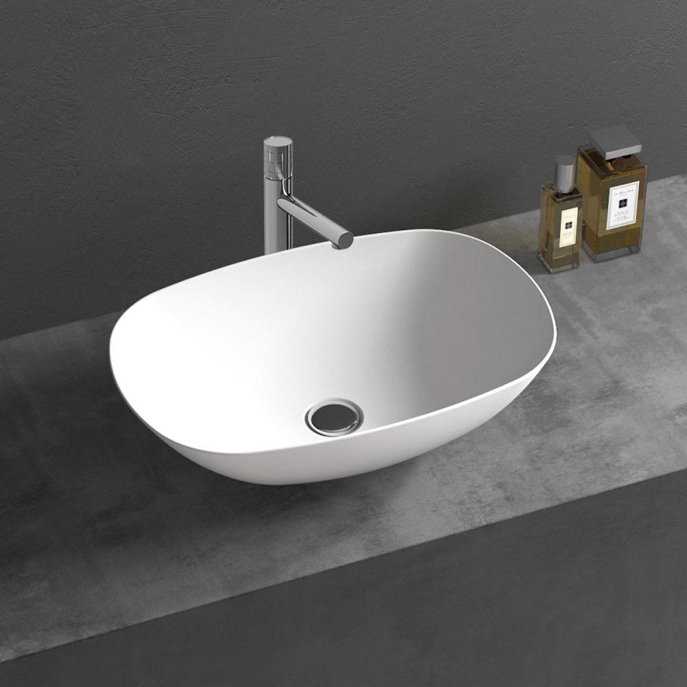 Раковина накладная Vincea Solid Surface 54 Белый матовый — изображение 2