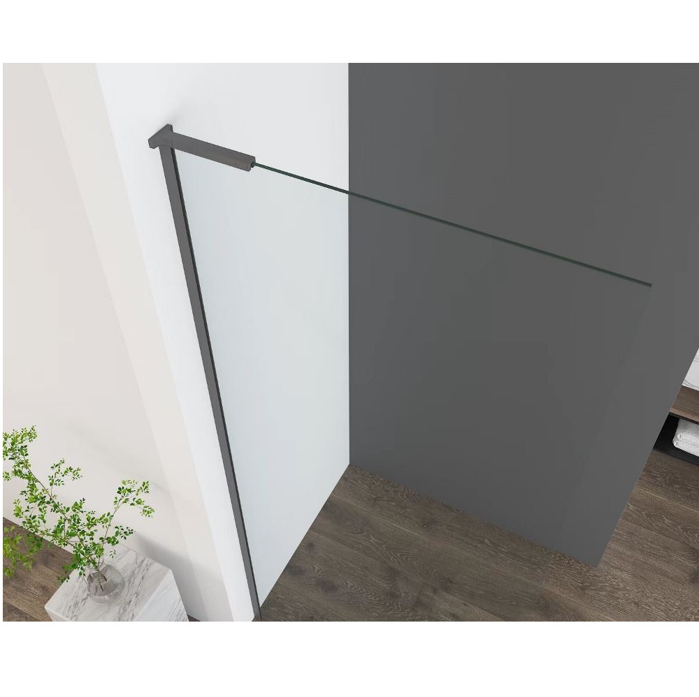 Душевая перегородка Vincea Walk-In Вороненая сталь / Прозрачное — изображение 2