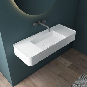 Раковина подвесная Vincea Solid Surface 100 Белый матовый