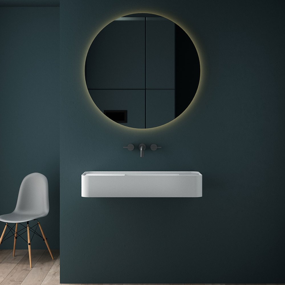 Раковина подвесная Vincea Solid Surface 120 Белый матовый — изображение 2